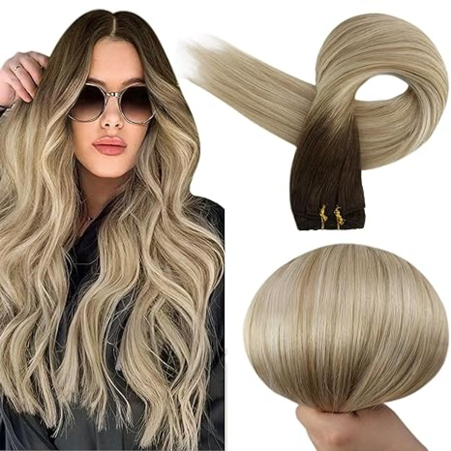 Extensii La Metru Ombre Saten Natural Blond Nisipiu